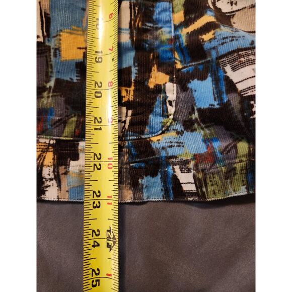 Christopher & Banks Jacket Women’s XL Corduroy Multi Color Button Front Vintage - Picture 9 of 11
